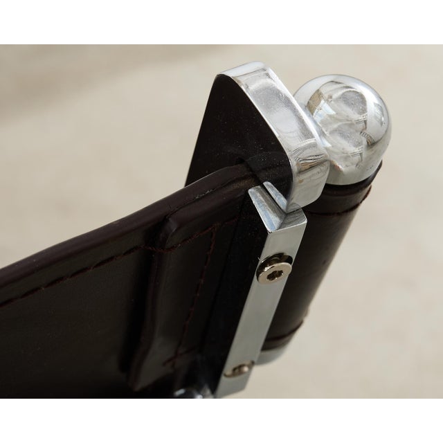 Pair of Antonio Citterio Flor Flexform Timeless Scissor Chairs For Sale In Sacramento - Image 6 of 12