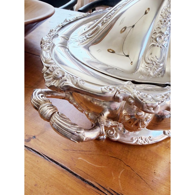 A stunning antique circa 1880s silver plated lidded serving bowl or tureen made by Tiffany and Company! In amazing...