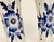 1920s Vintage Blue Hand-Painted Floral Vases from Delft, 1920s, Set of 2 For Sale - Image 5 of 18