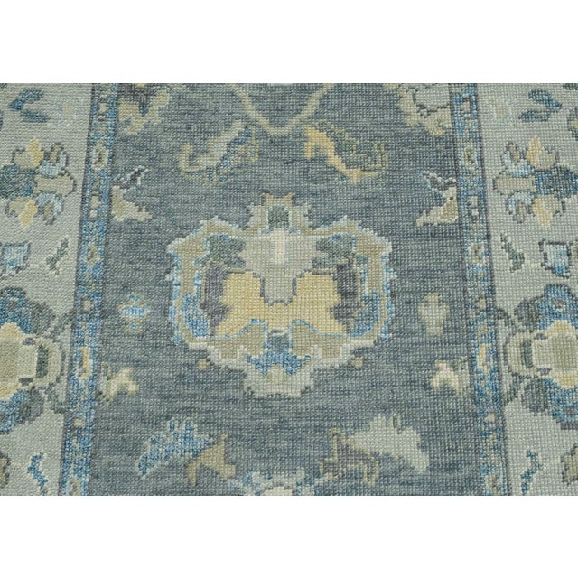 Turkish Oushak Rug 3'10" x 13'10" #18131 For Sale In Houston - Image 6 of 8