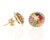 2.49 Carat Multicolor Sapphire Diamond 14 Karat Yellow Gold Earrings - 2 Pieces For Sale - Image 4 of 5