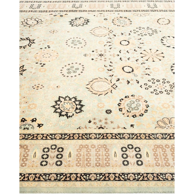 Solo Rugs Mogul, One-of-a-Kind Hand-Knotted Area Rug - Light Blue, 6' 3" x 9' 1" For Sale - Image 4 of 8