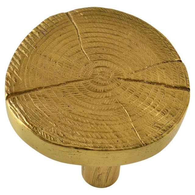 Brutalist Round Bronze Door Handle in the Ssyle of Ado Chale, 1970s For Sale - Image 8 of 8