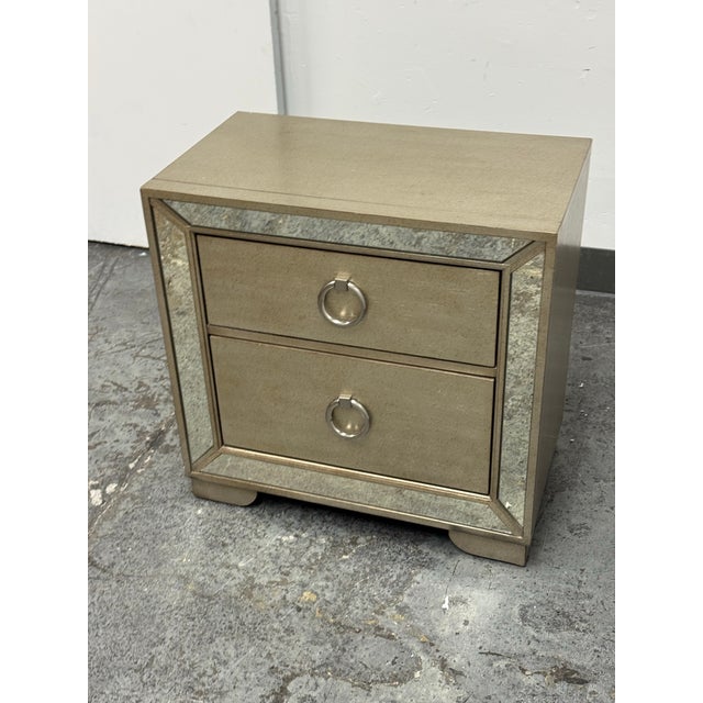 Z Gallerie Farrah Two Drawer Nightstand For Sale In San Francisco - Image 6 of 12