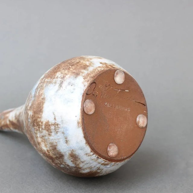 Small Mid-Century Ceramic Flower Vase by Alexandre Kostanda, 1960s For Sale - Image 9 of 11