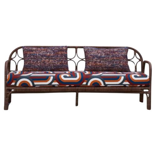 Wood Miss Lo Bench in Stained Rattan by Popus Editions For Sale - Image 7 of 7