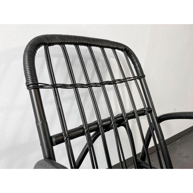 Black Chair in Bamboo For Sale - Image 17 of 18