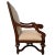 Brown Vintage Hand-Carved Mahogany Upholstered Arm Chairs With Rolled Arms - A Pair For Sale - Image 8 of 16