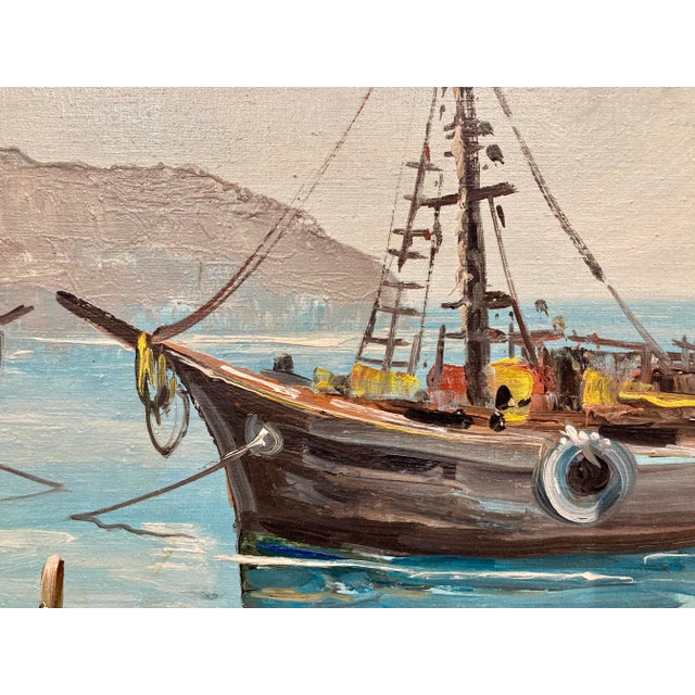 P. Vitolante, Seascape Oil Painting, Framed For Sale - Image 4 of 12