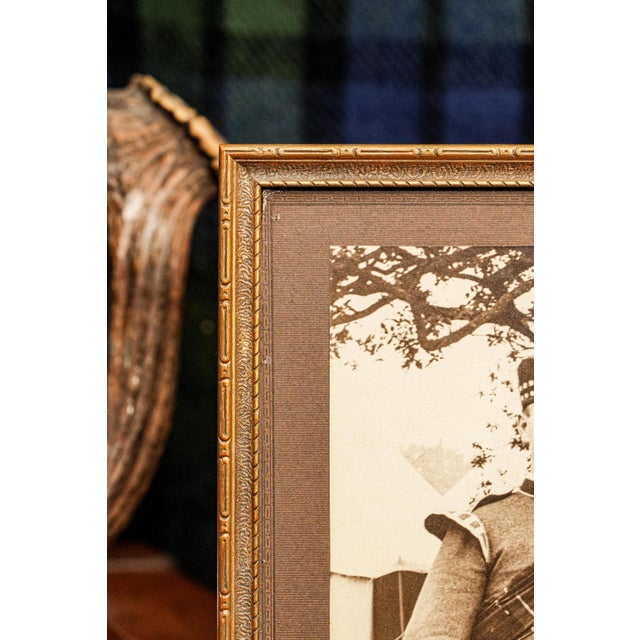 Fantastic Original Liverpool Scottish Regiment Scotland Antique World War I Framed Portrait Man in Uniform Photograph Home Decor For Sale In New York - Image 6 of 8