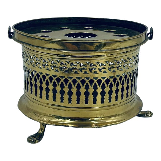Antique Brass Heater, Germany, 1955 For Sale
