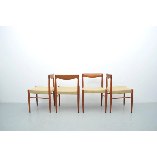 Vintage Danish Dining Chairs in Teak by H.W. Klein for Bramin, Set of 4 For Sale - Image 9 of 10