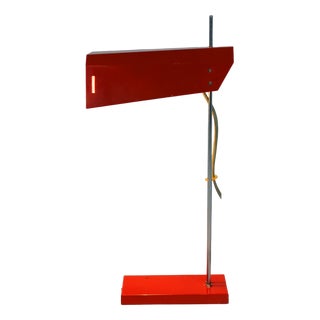 Red Table Lamp by Josef Hurka for Lidokov, 1970s For Sale