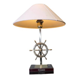 Captains Brass Table Lamp, 1960 For Sale