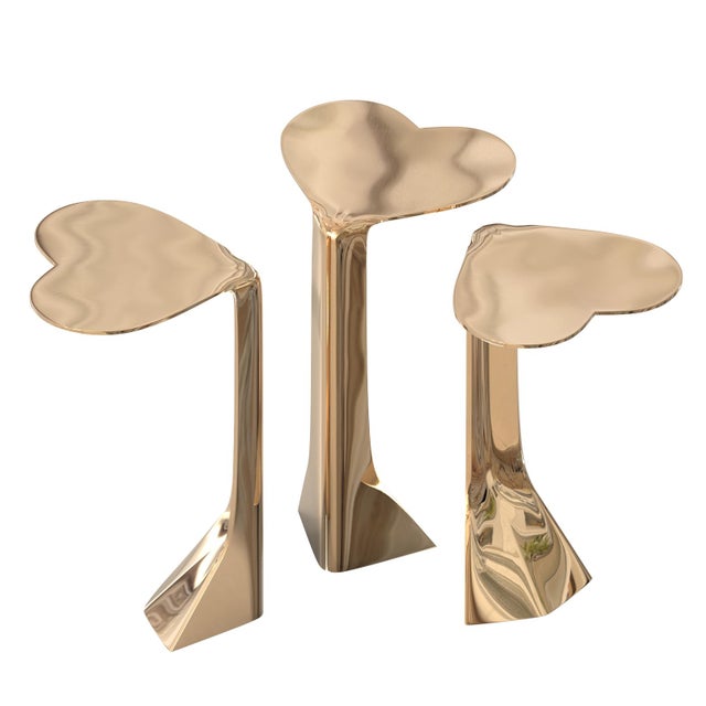 Art Deco "Lealtà" Side & Cocktail Table With Bronze, Hand-Crafted For Sale - Image 3 of 3