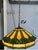 Antique Arts & Crafts J.A. Whaley & Co. Rare Mixed Slag & Stained Glass 12-Sided Swag Pendant Chandelier Lamp This...