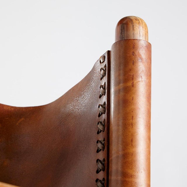 Brown Oak Lounge Chair, 1970s For Sale - Image 8 of 12