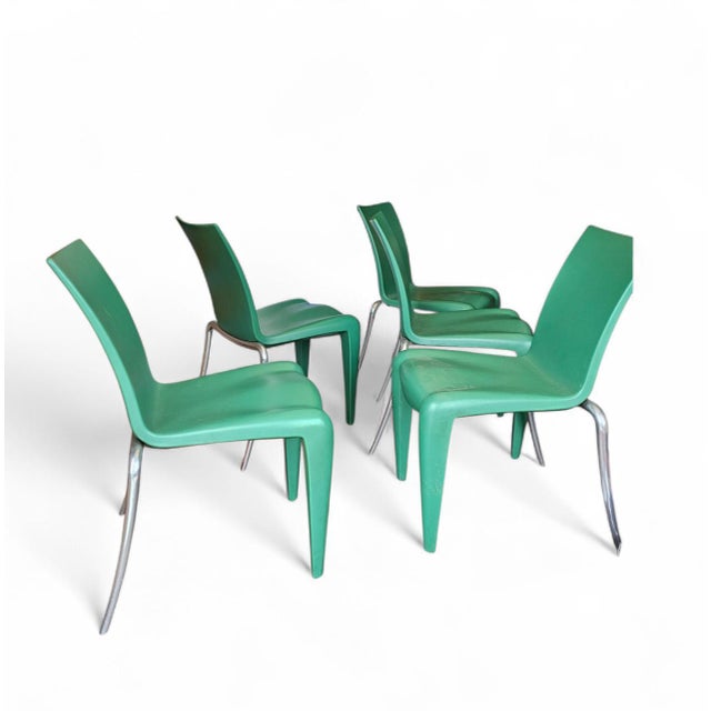 Green Louis 20 Chairs by Philippe Starck for Vitra, 1990s, Set of 5 For Sale - Image 8 of 13