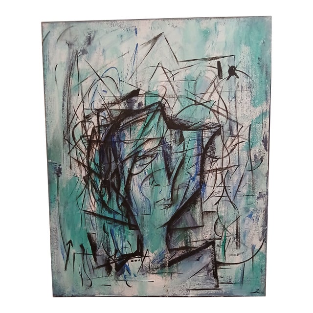 Joe Taveras Oil Painting Mixed Media For Sale