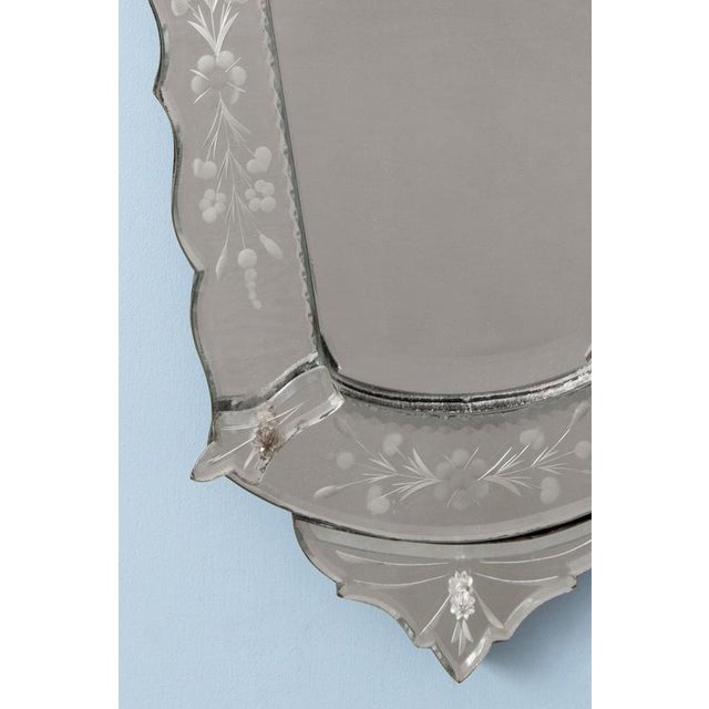 20th Century Crested Venetian Mirror For Sale - Image 5 of 8