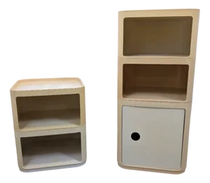 Vintage Componibili Modular Storage Units by Anna Castelli Ferrieri for Kartell, 1960s, Set of 2