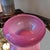 1930s Antique PINK! opaline glass bowl // Steuben Frederick Carder Rosaline Pink Art Glass Bowl // Rose quartz // For Sale - Image 5 of 6