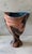 Mid 20th Century Vintage Post Modern Hand Painted Abstract Ceramic Vase For Sale - Image 5 of 10