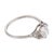 1920s Art Deco Gia 1.01 Carat Old Mine Diamond Platinum Engagement Ring, Size 5 For Sale - Image 4 of 6