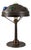 Art Nouveau Table Lamp in Metal with Multicolored Glass Cabochons, 1890s For Sale