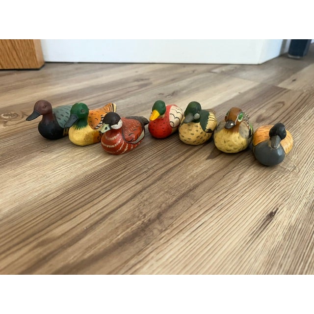 Set of 7, Vintage Mini Duck Decoy Pencil Sharpeners For Sale - Image 9 of 11