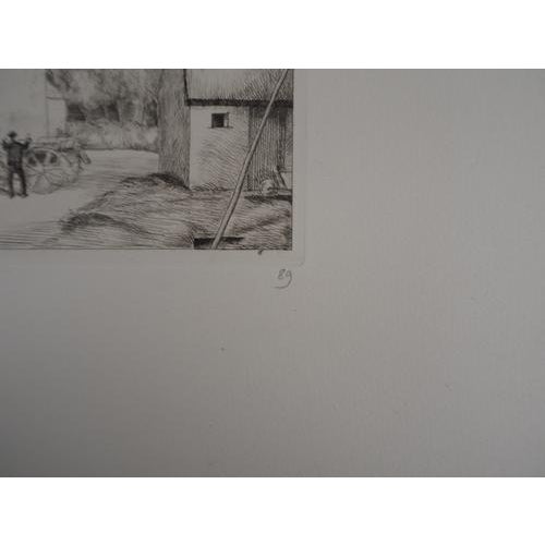 Jean-Emile Laboureur, The Blacksmith's House, Original Signed Etching For Sale - Image 4 of 9