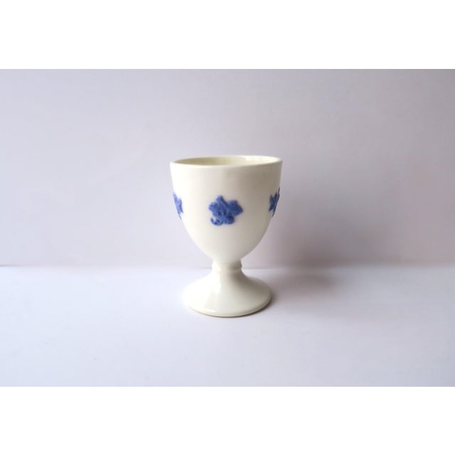 Blue and White Porcelain Egg Holder Cup For Sale - Image 9 of 10