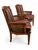 A handsome matching pair of vintage French Provincial and Directoire-style armchairs, likely dating to the late 20th...