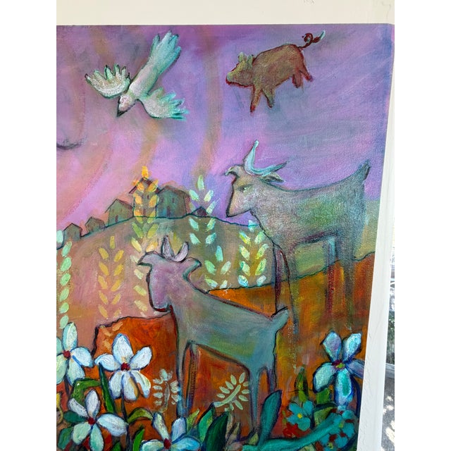 "Jumby Playin" Stunning Original Painting by Mary Katherine Carlson, Known as Kathy Carlson For Sale - Image 6 of 11