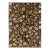 2010s Brown Modern Ikat Handmade Floral Pattern Designed Wool Rug For Sale