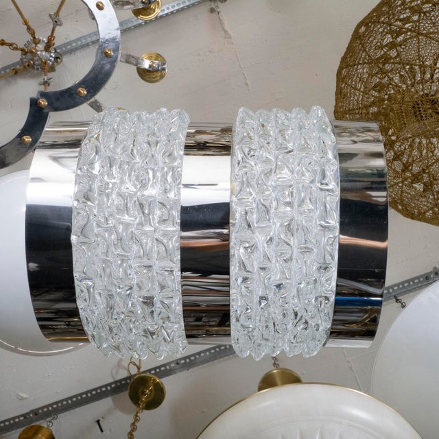 Barrel-Shaped Textured Murano Glass Pendant For Sale In New York - Image 6 of 8