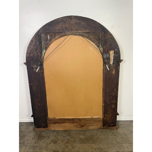 Antique Carved Giltwood Arch-Top Mirror, Continental Europe, 18th–century For Sale - Image 12 of 12