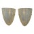 Pair of Murano Opalescent Shell Sconces For Sale