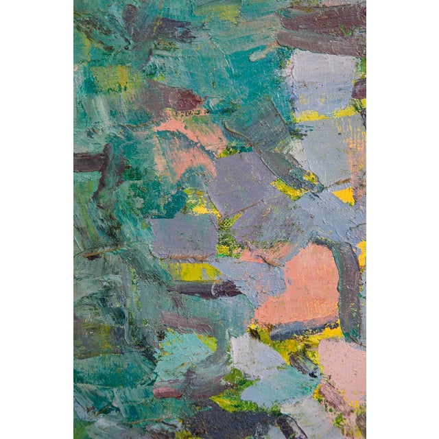 Mid Century Modern Oil Painting George Constant Art Abstract Original Signed '60 For Sale - Image 11 of 12