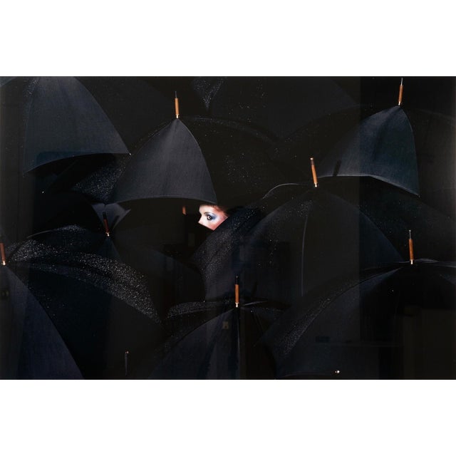 Guy Bourdin Vogue Paris December 1976 Fashion Photography Archival Print Framed For Sale - Image 4 of 7