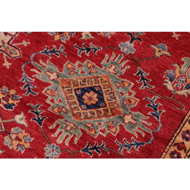 1990s Southwestern Super Kazak Red/Beige Wool Rug - 8'5'' X 10'3'' For Sale - Image 5 of 10