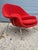2000 - 2009 Eero Saarinen for Knoll Red Boucle Womb Chair and Ottoman For Sale - Image 5 of 10