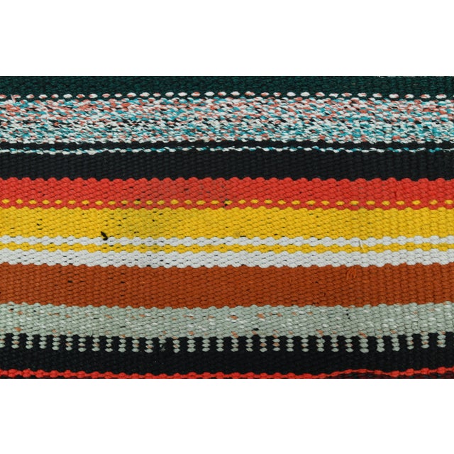 1970s Vintage Turkish Oushak Handmade Wool Cotton Pink Area Rug For Sale - Image 10 of 11