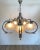 Italian Chrome and Murano Glass Chandelier from Mazzega, 1970s For Sale - Image 12 of 15