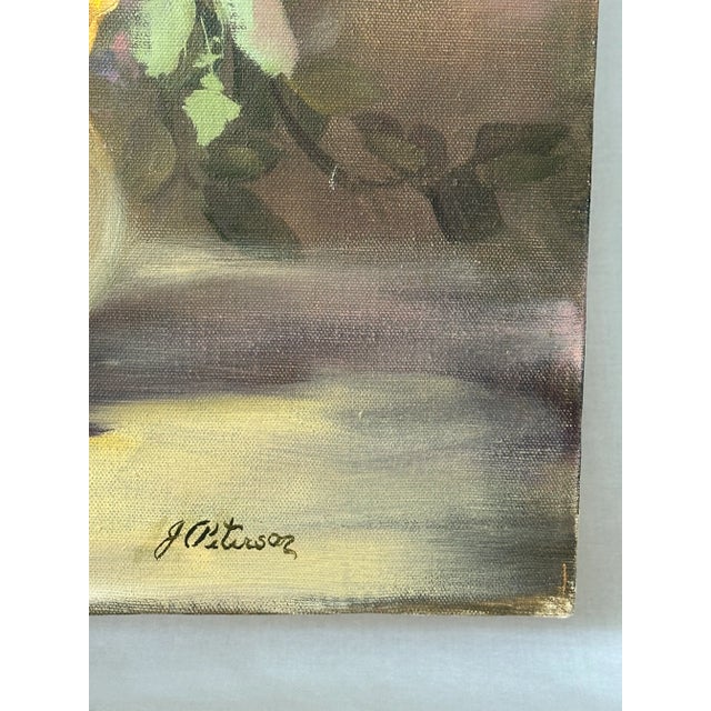French Impressionist Floral Still Life Original Oil Painting on Canvas For Sale - Image 9 of 10