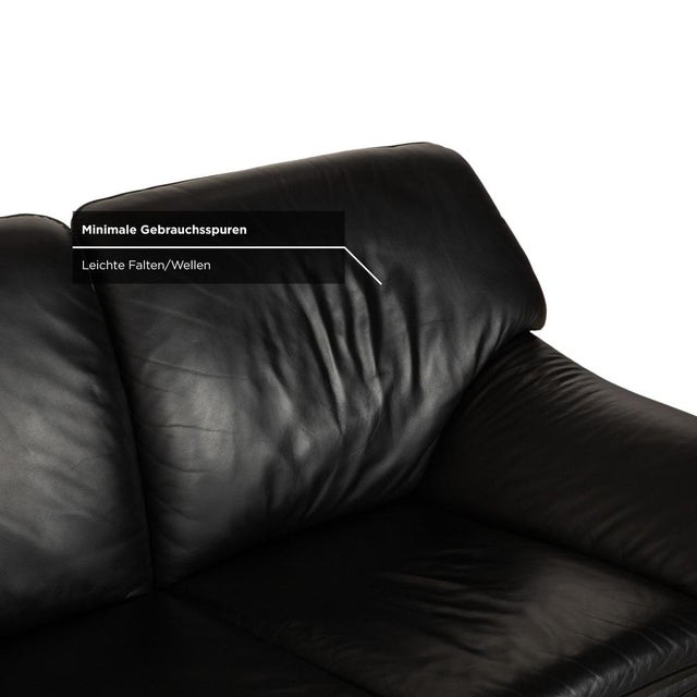 Two-Seater Sofa and Chair in Leather from Laauser, Set of 2 For Sale - Image 12 of 18