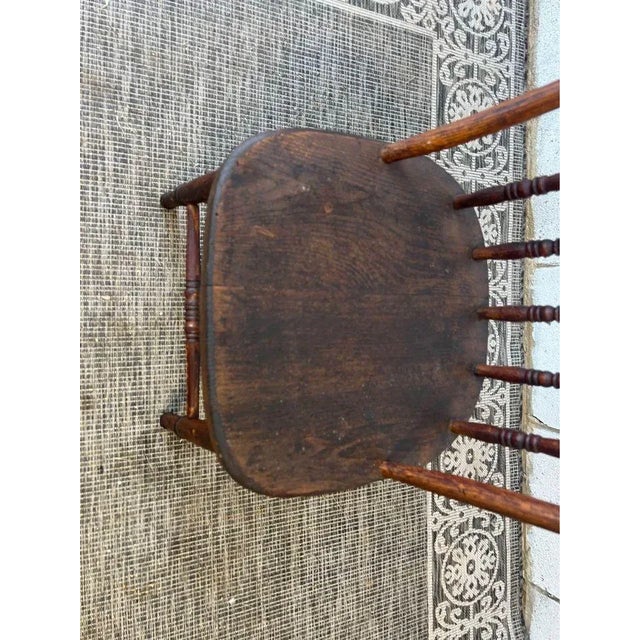 19th Century 19th Century Set of Four Early American Style Windsor Dining Chairs For Sale - Image 5 of 8