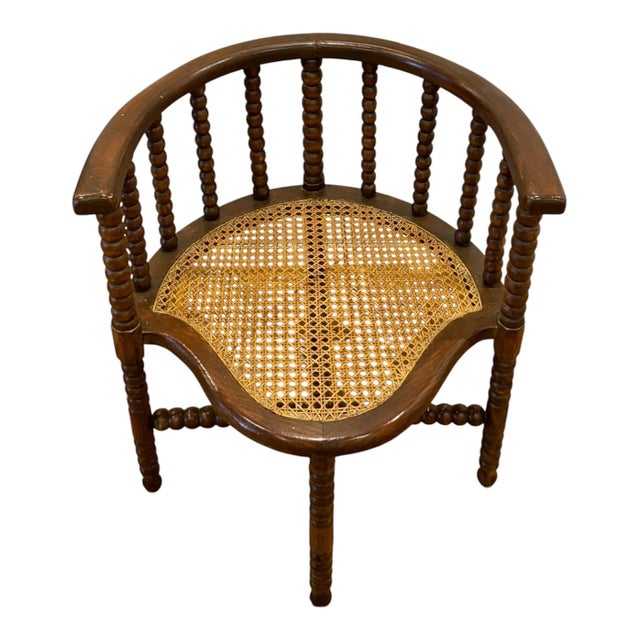 Bobbin Corner Chair, 1890 For Sale - Image 6 of 9