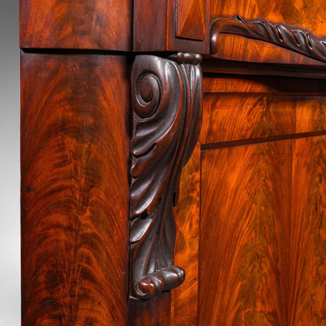 Wood Large Antique Corner Cabinet, English, Free-Standing, Cupboard, High Victorian For Sale - Image 7 of 12