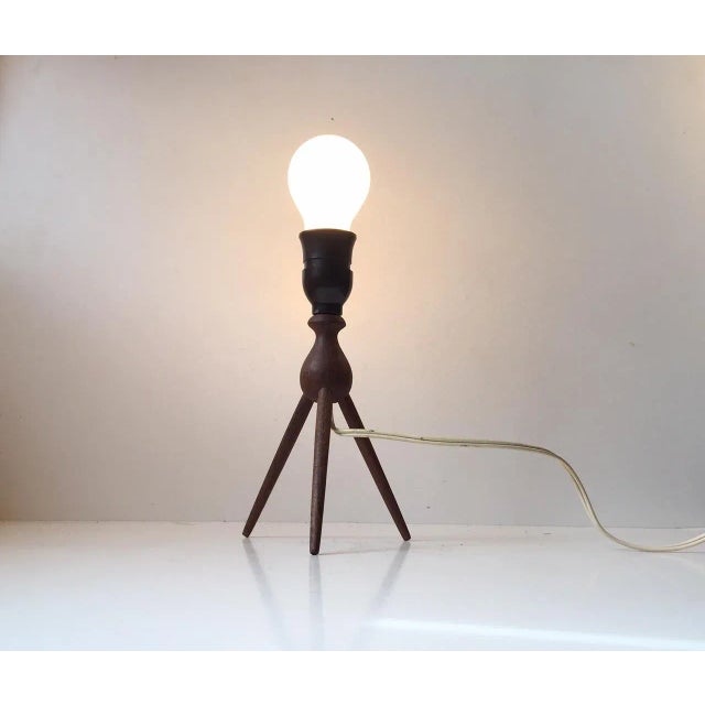 Mid-Century Modern Mid-Century Teak Satellite Table Lamp by Severin Hansen for Haslev Møbelsnedkeri, 1950s For Sale - Image 3 of 5
